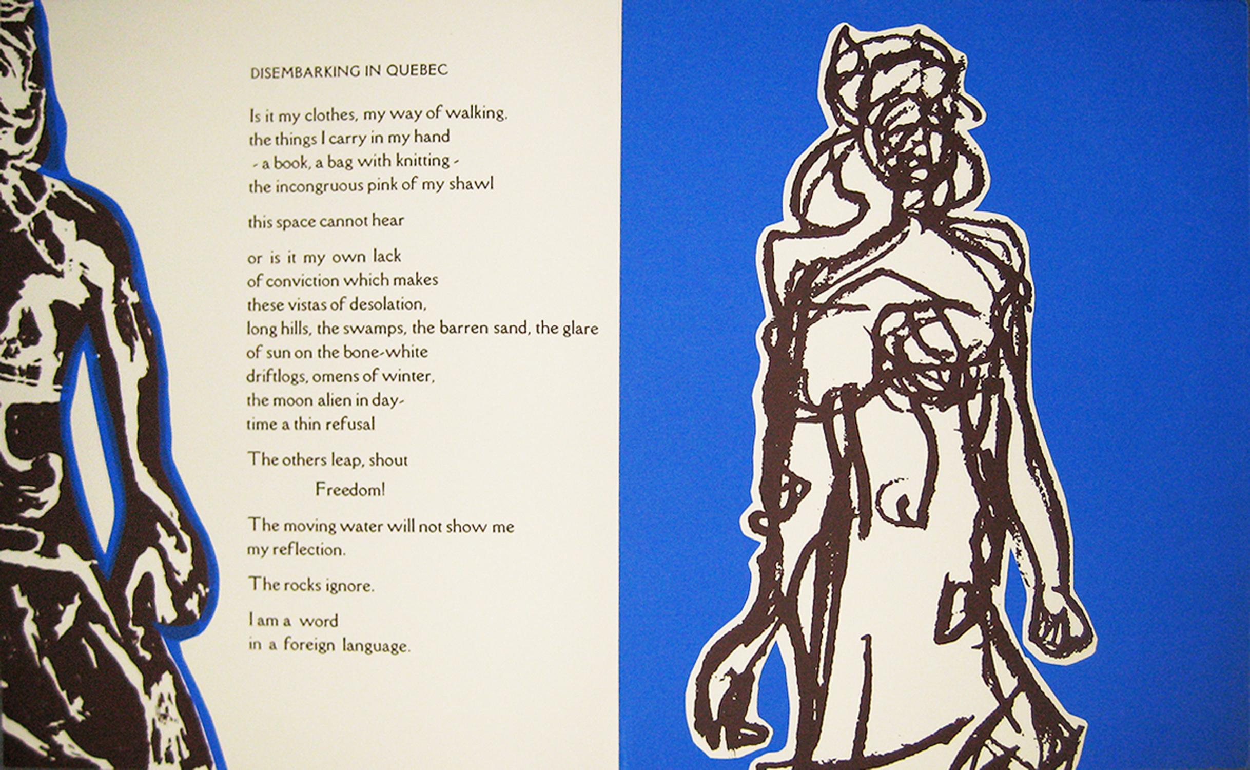The Journals of Susanna Moodie 57/100 – Originales, illustriertes Gedichtband (Beige), Figurative Print, von Margaret Atwood and Charles Pachter