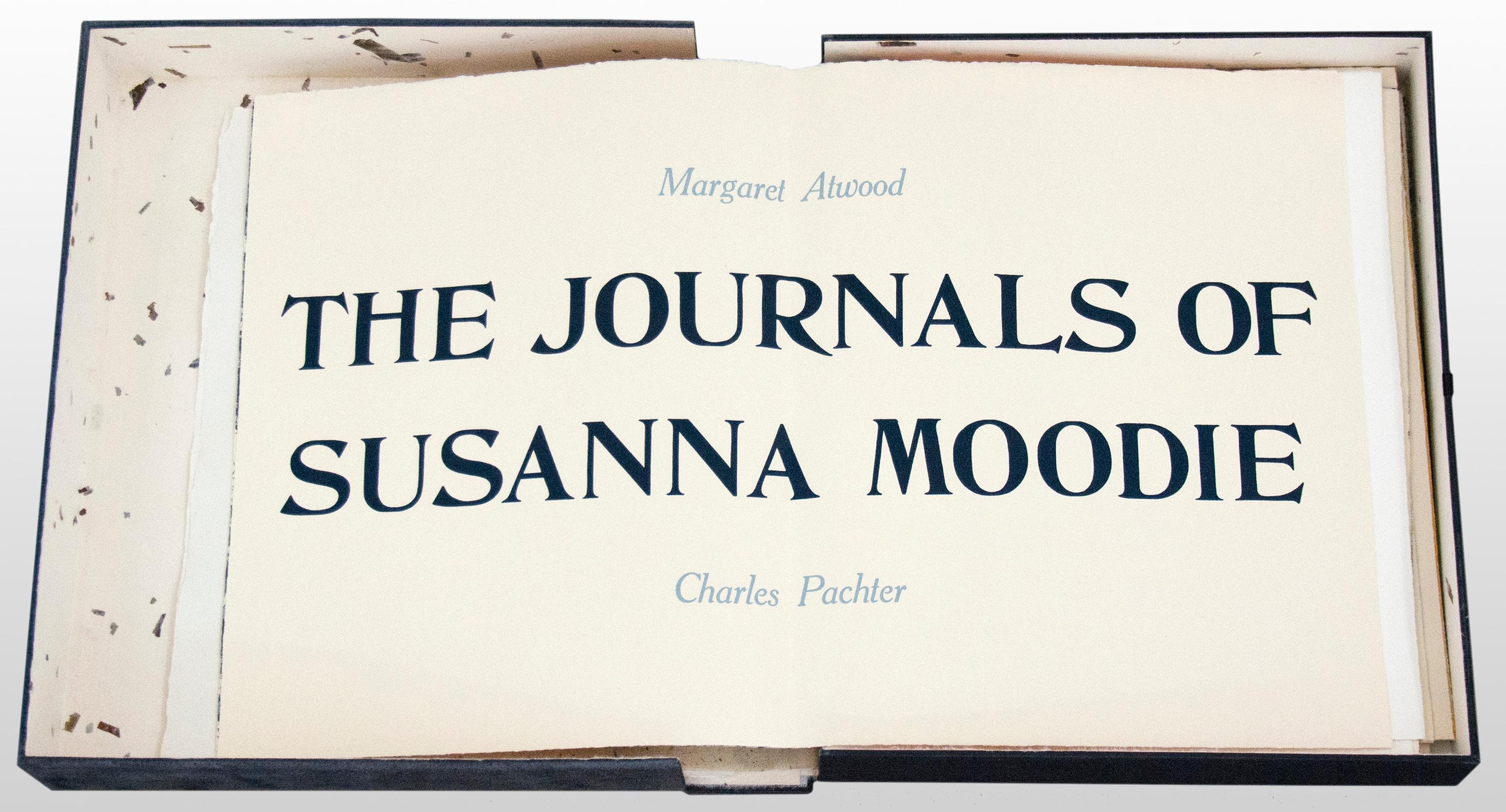 Figurative Print Margaret Atwood and Charles Pachter - The Journals of Susanna Moodie 57/100 - livre de poèmes originaire et illustré