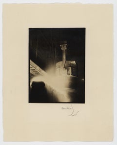 Versamento di acciaio fuso da una siviera in lingottiere, Otis Steel, Cleveland