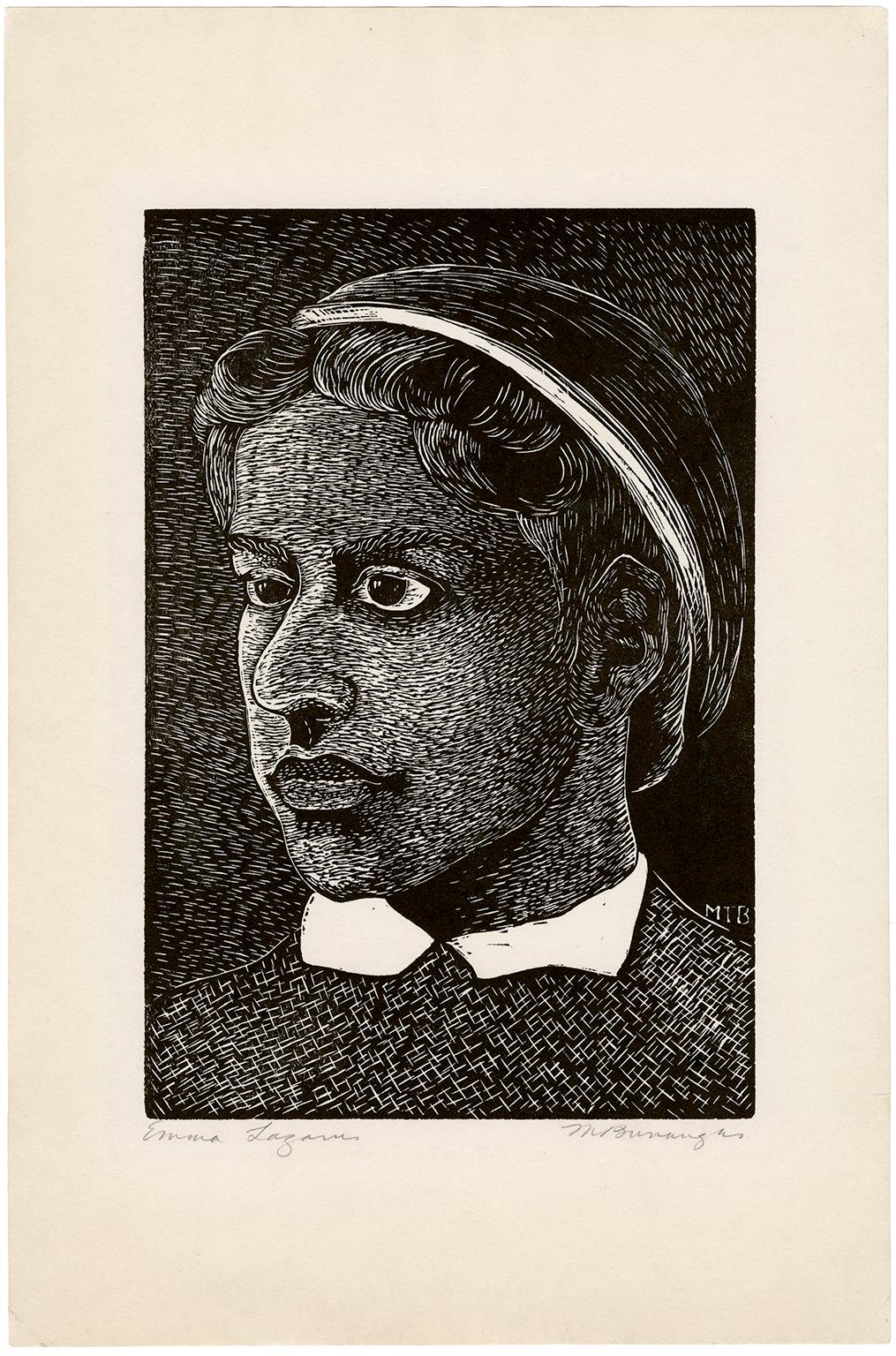 'Emma Lazarus' — African American Artist - Print by Margaret Burroughs
