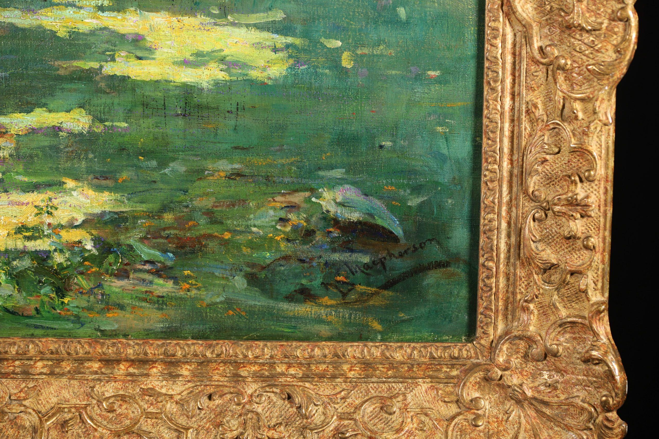 Dans le verger - Impressionistische Landschaft Ölgemälde von Margaret Campbell Macpherson  im Angebot 6