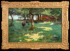 Dans le verger - Impressionist Landscape Oil by Margaret Campbell Macpherson 