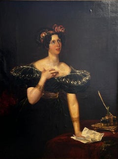 "Portrait de Mary Pringle" Margaret Carpenter, Portrait britannique du XIXe siècle