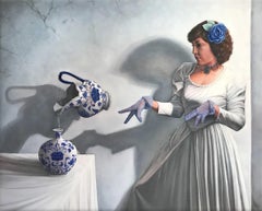 Figurative Surrealist Painting, "Maiden of Mysticism"