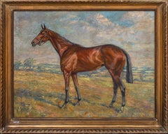 Portrait Of A Racehorse "Wilton", dated 1919   by Margaret H. COLLYER 1872-1945