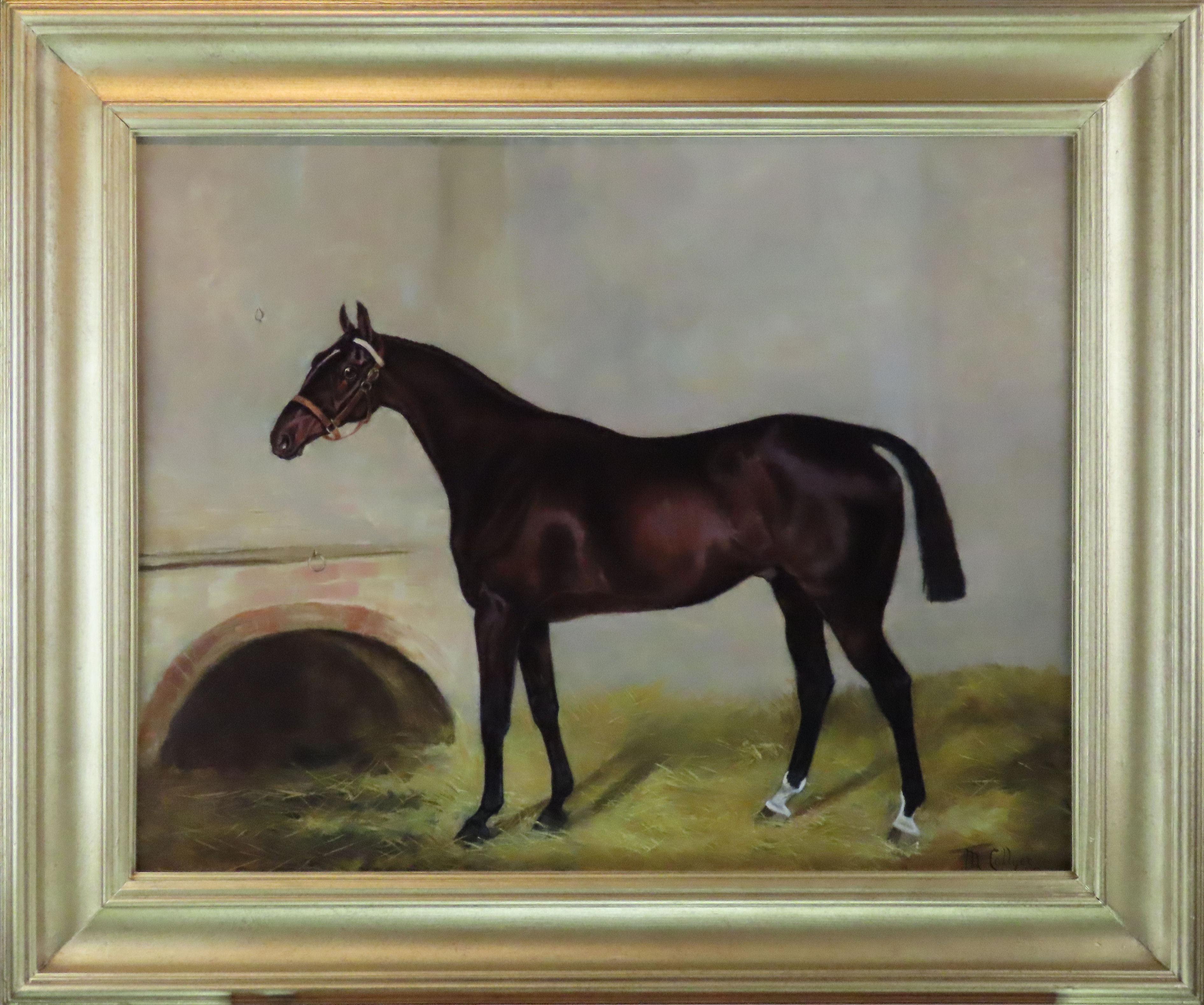 Animal Painting de Margaret Collyer  - Óleo original sobre lienzo, Margaret Collyer. "Padre O'Flynn"