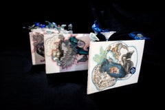 "Live From the Leavings" - Laminated Recycled Lithographs Bound into Artist Book