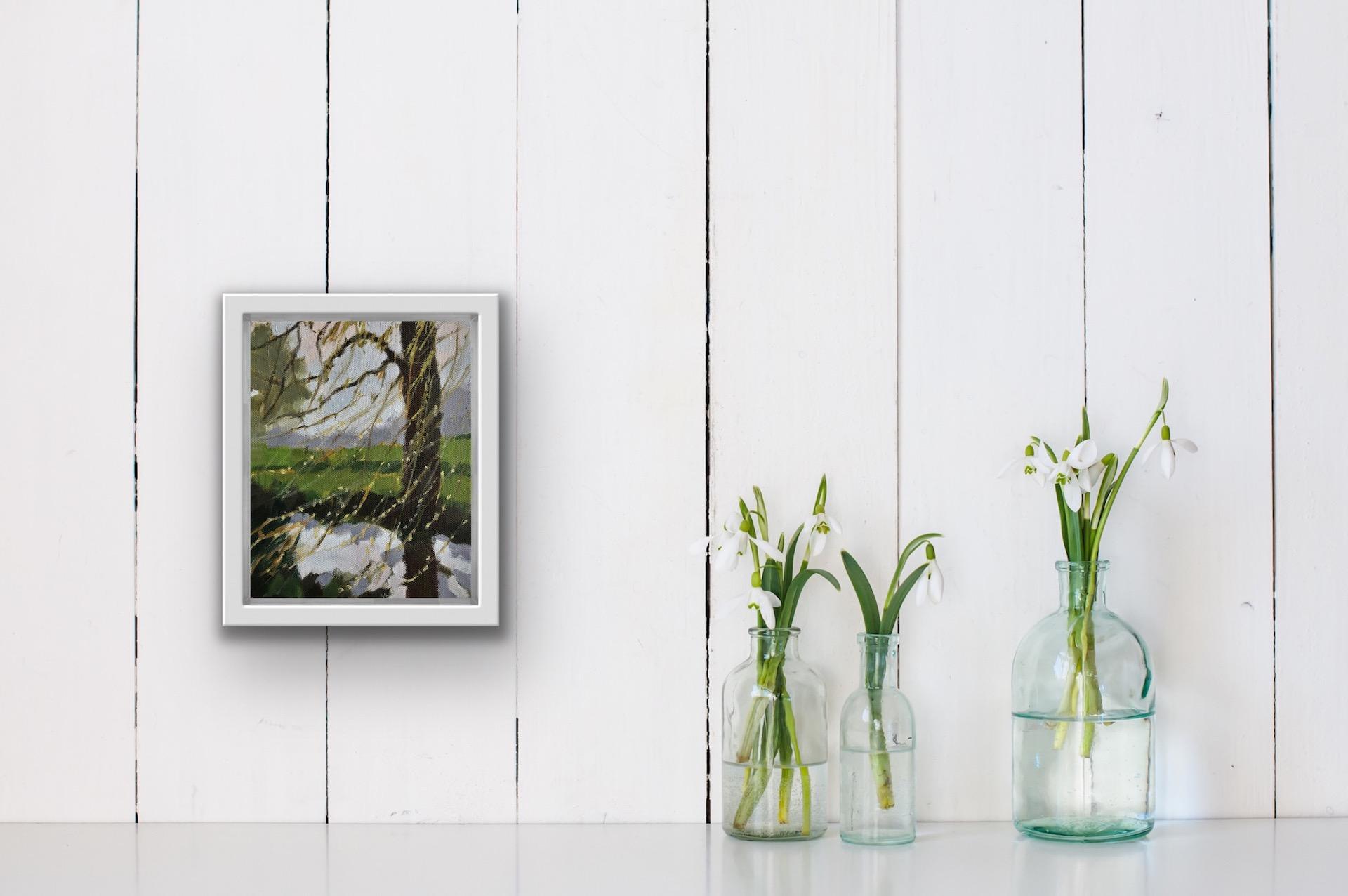 Margaret Crutchley, Spring Willows, Original Landscape Painting, Affordable Art 3