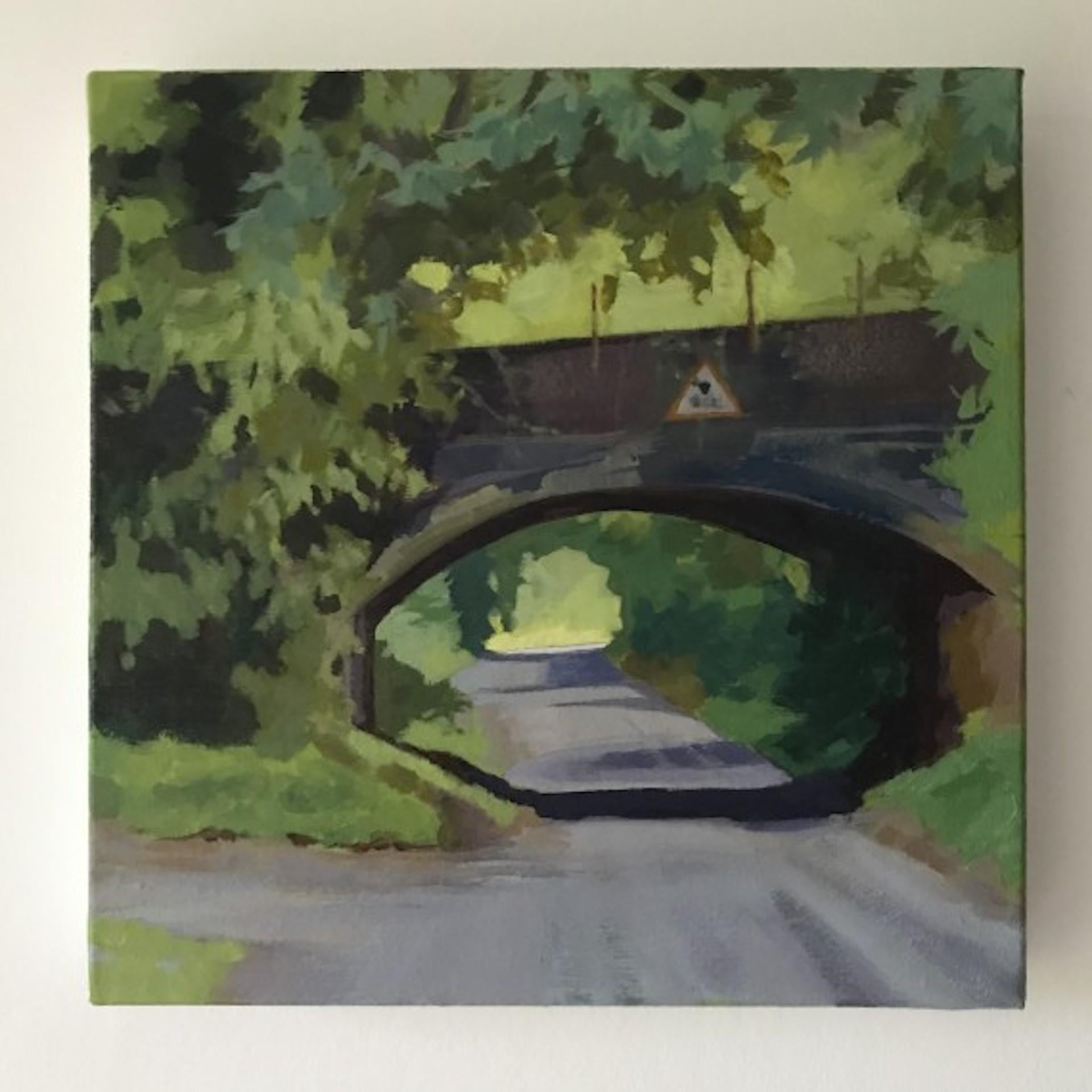 Margaret Crutchley, Under the Bridge, Original Landscape Art, Affordable Art 1