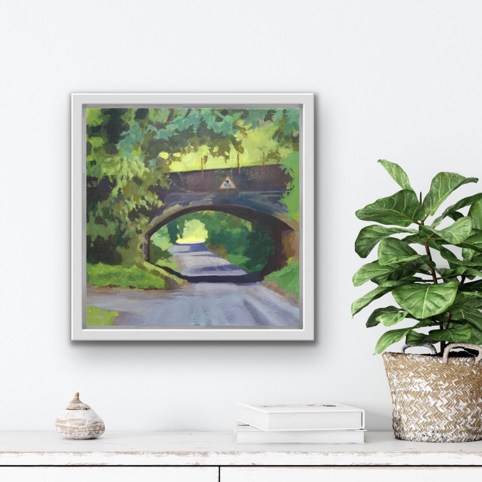 Margaret Crutchley, Under the Bridge, Original Landscape Art, Affordable Art 5