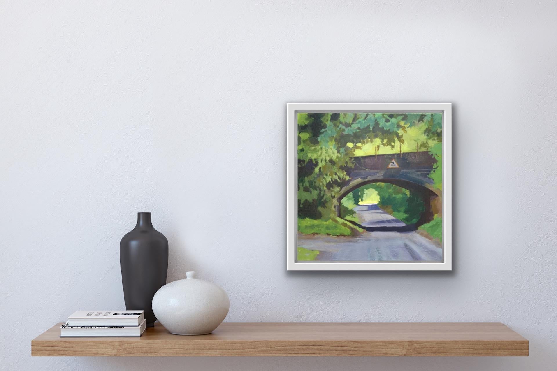 Margaret Crutchley, Under the Bridge, Original Landscape Art, Affordable Art 6