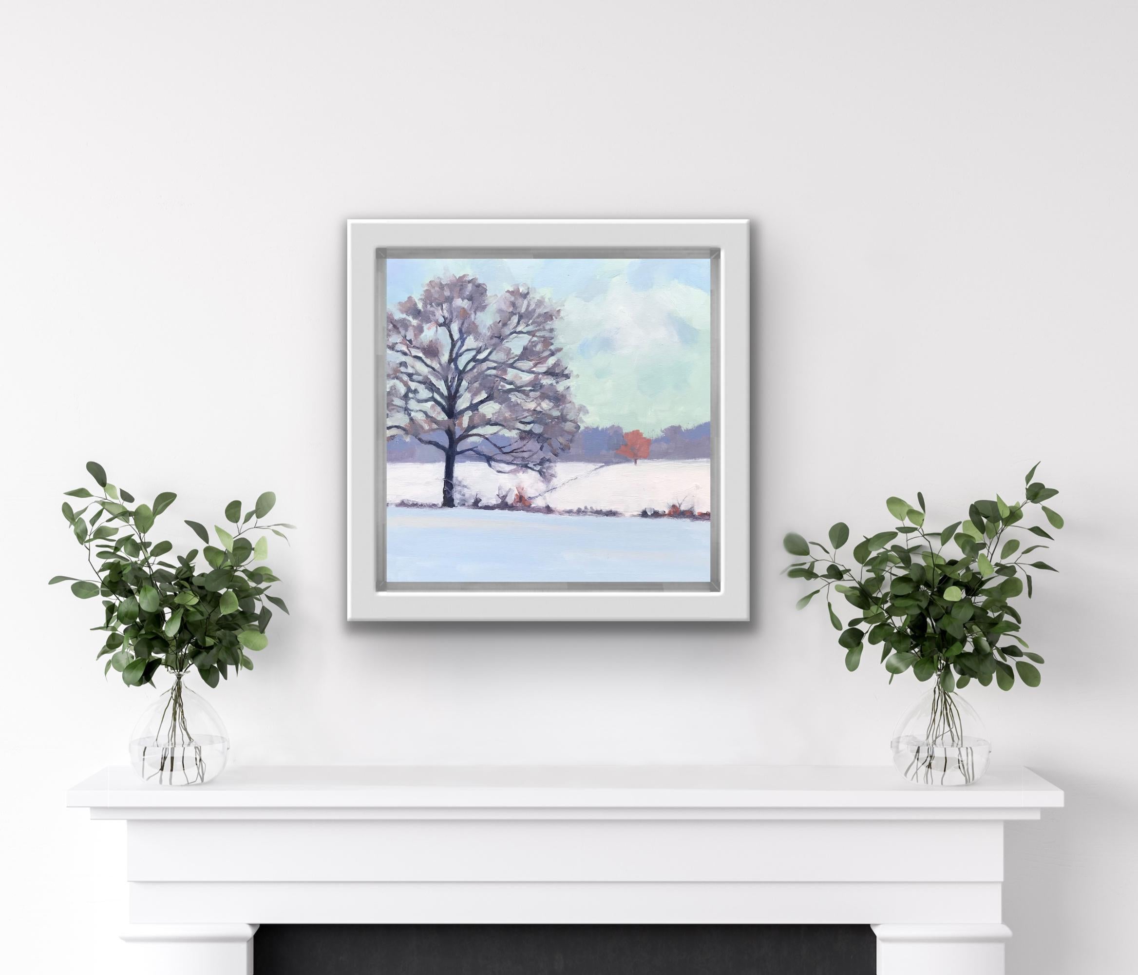 Snow in the Fields by Margaret Crutchley, Original painting, Snow art [2021] For Sale 4