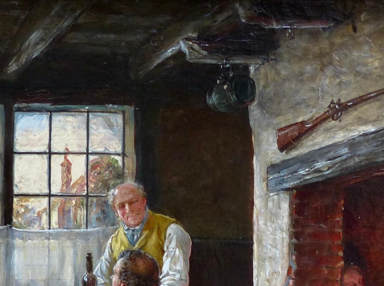 Dopo cena riposa un po' - Scena domestica tipicamente britannica in vendita 1