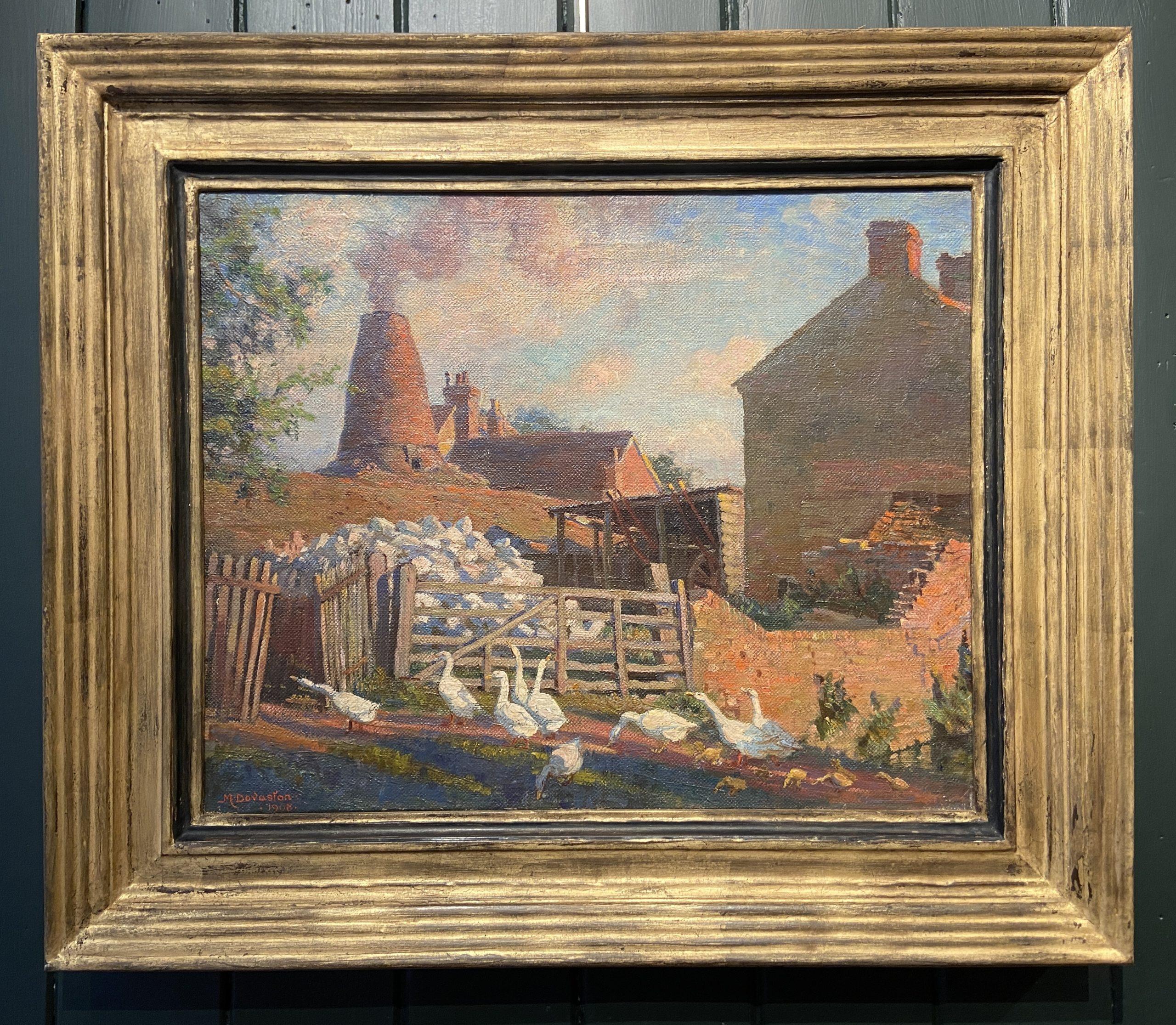The Awakening of Spring, Early 20th Century Signed Oil Landscape - Painting by Margaret Dovaston