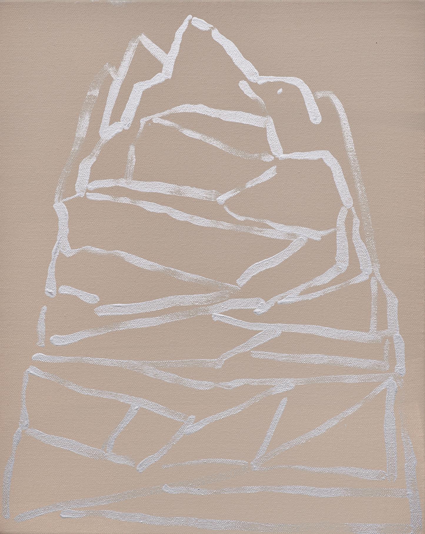Abstract Painting de Margaret Evangeline - Serie Tierra y Hielo nº 14