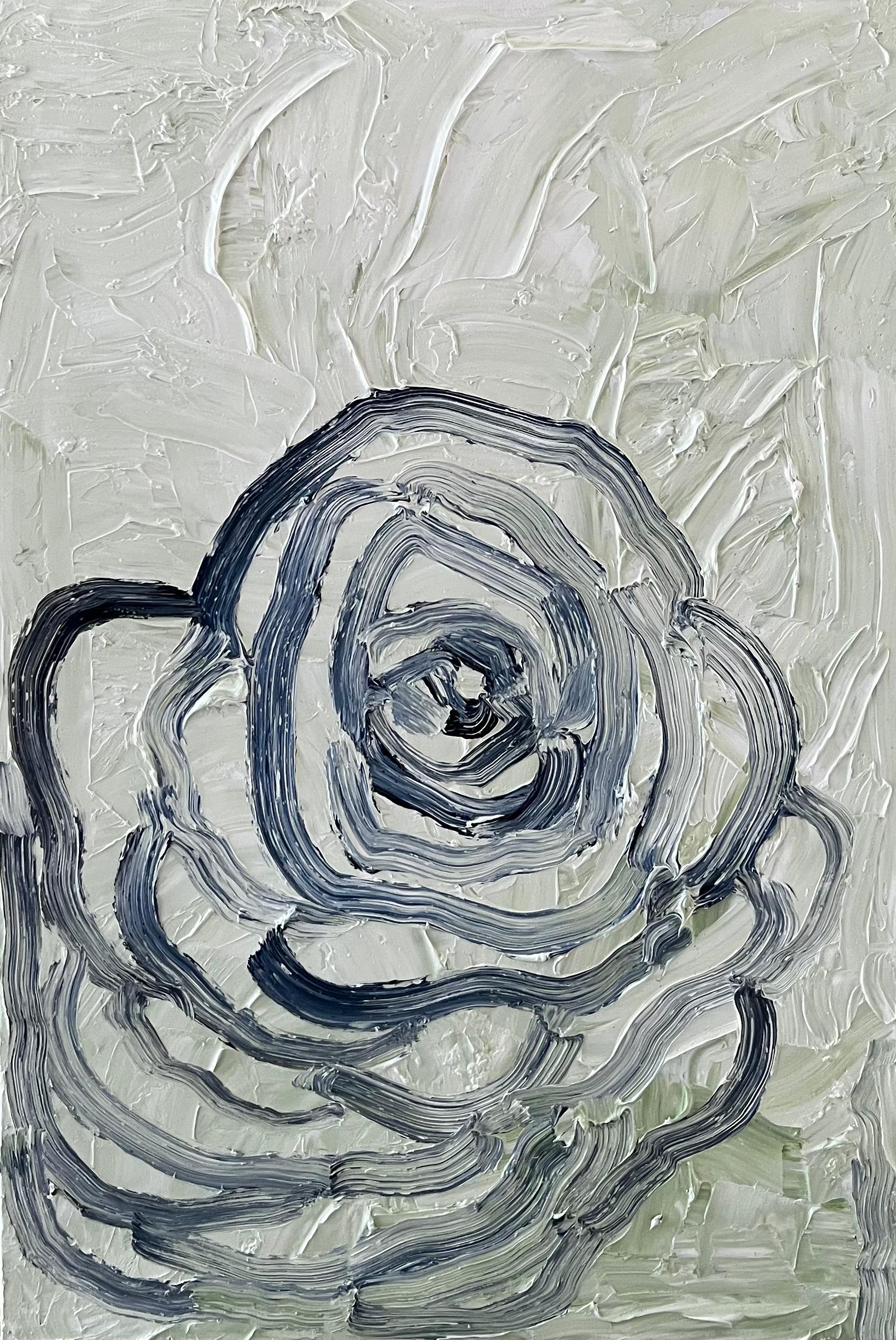 Green Camellia #3 - Painting by Margaret Evangeline