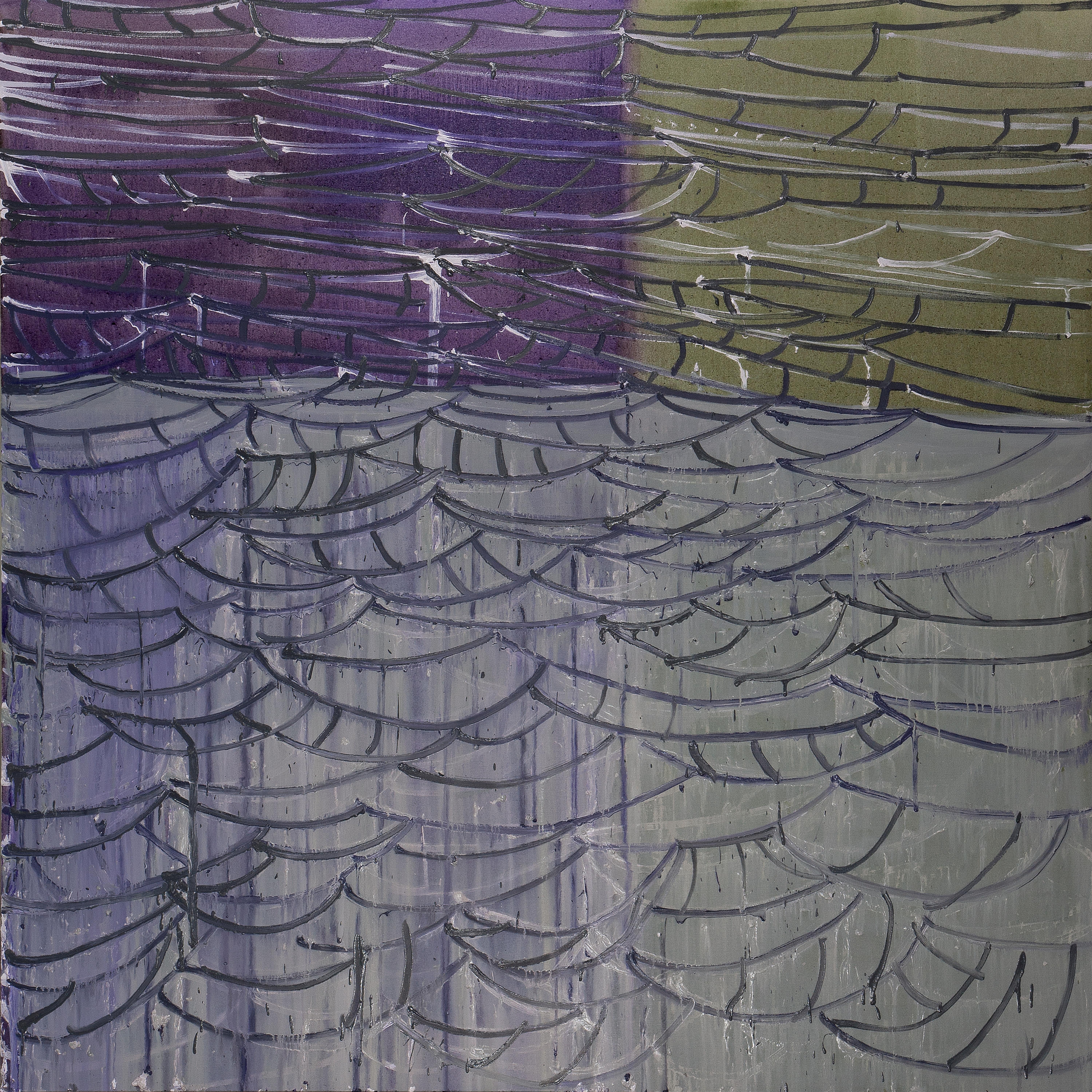 Abstract Painting de Margaret Evangeline - Púrpura imperial