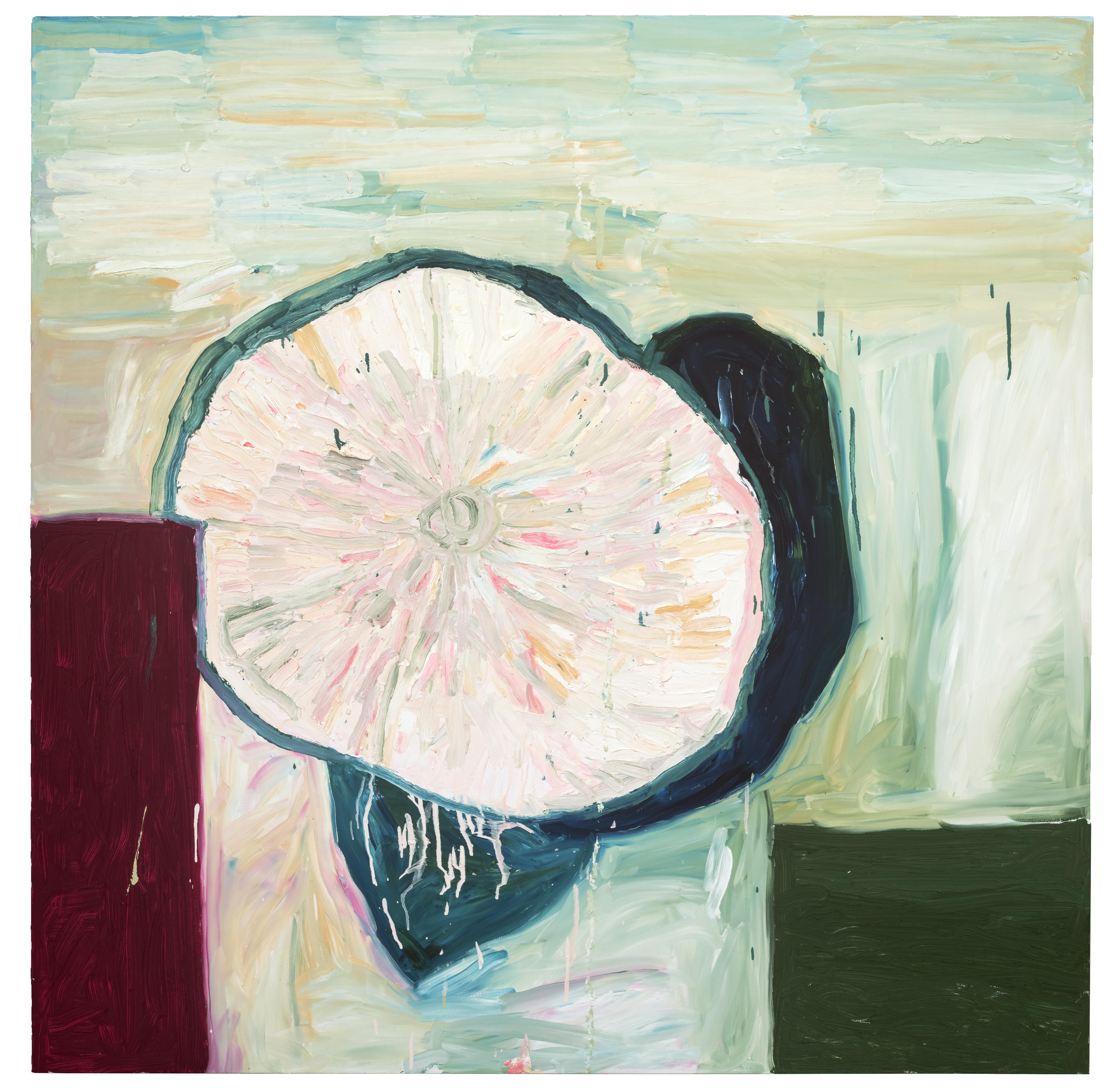 Abstract Painting Margaret Evangeline - Camélia solitaire
