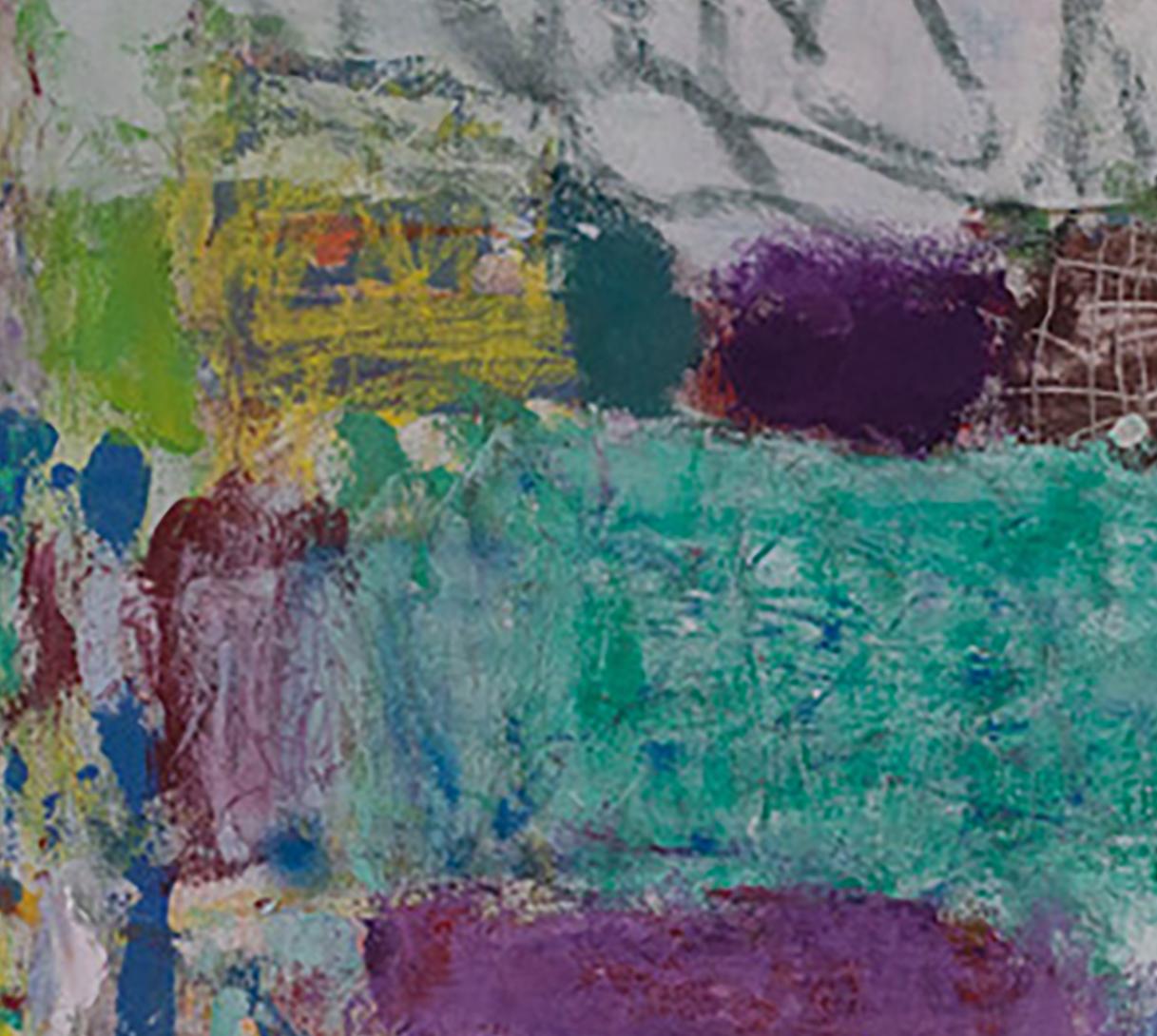 Permafrost (Abstrakter Expressionismus), Mixed Media Art, von Margaret Fitzgerald