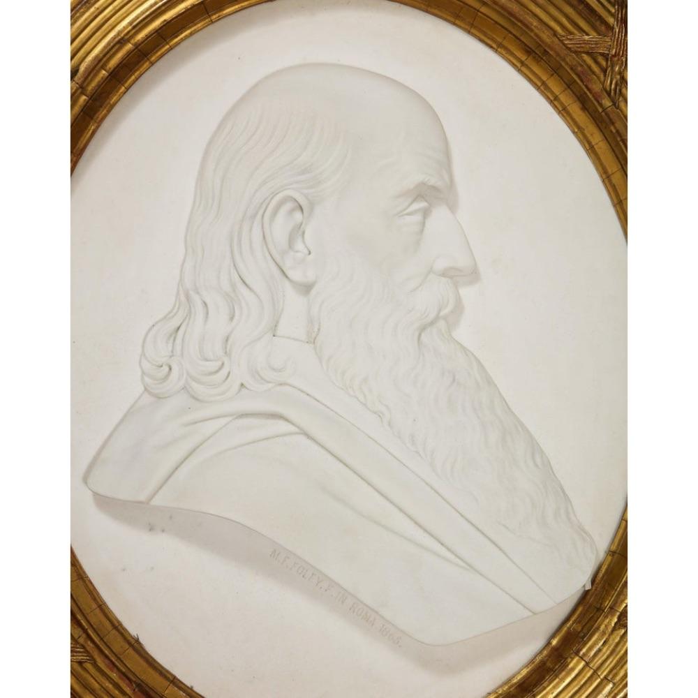 Margaret Foley (Amerikanerin, 1827-1877) Marmorbüste „Head of Prophet Zephaniah“ im Angebot 1