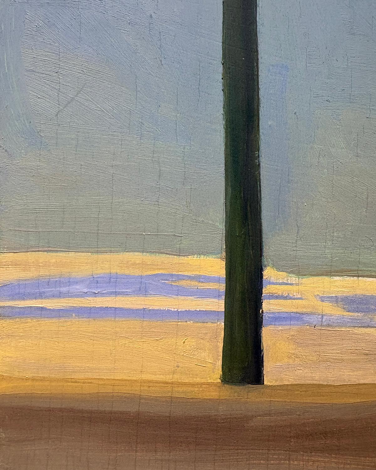 Highway Signage (Oil Painting of Signs in the Distance) For Sale 2