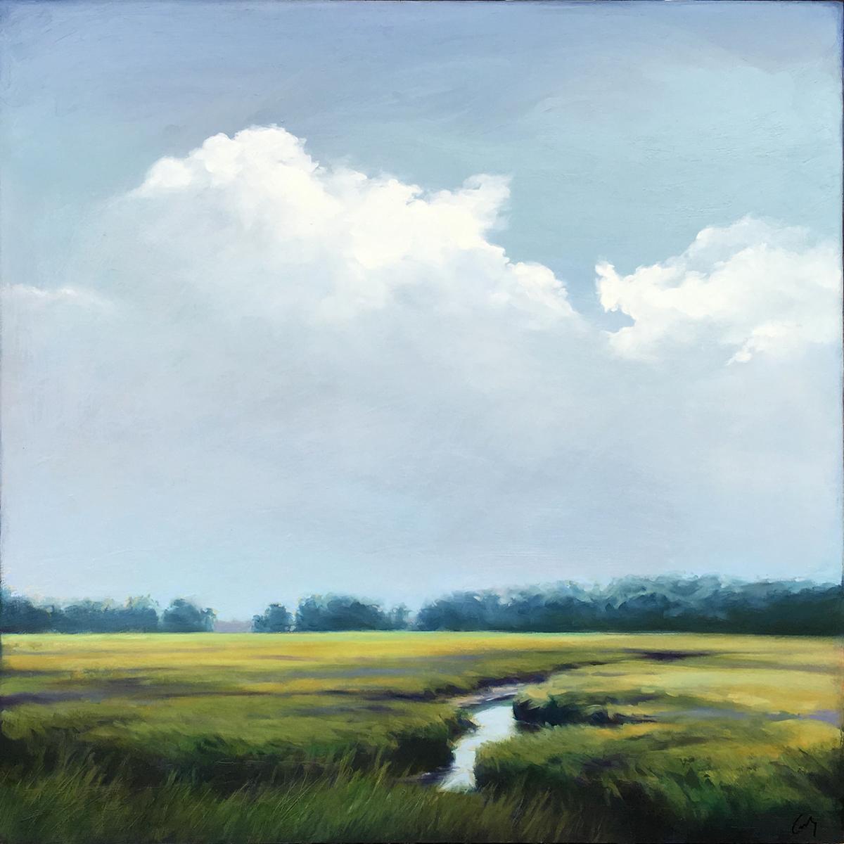 Margaret Gerding Landscape Painting - Sky of Blue/Grey