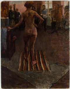 Margaret Gere NEAC (1878-1965) - Mid 20th Century Oil, The Life Drawing Class