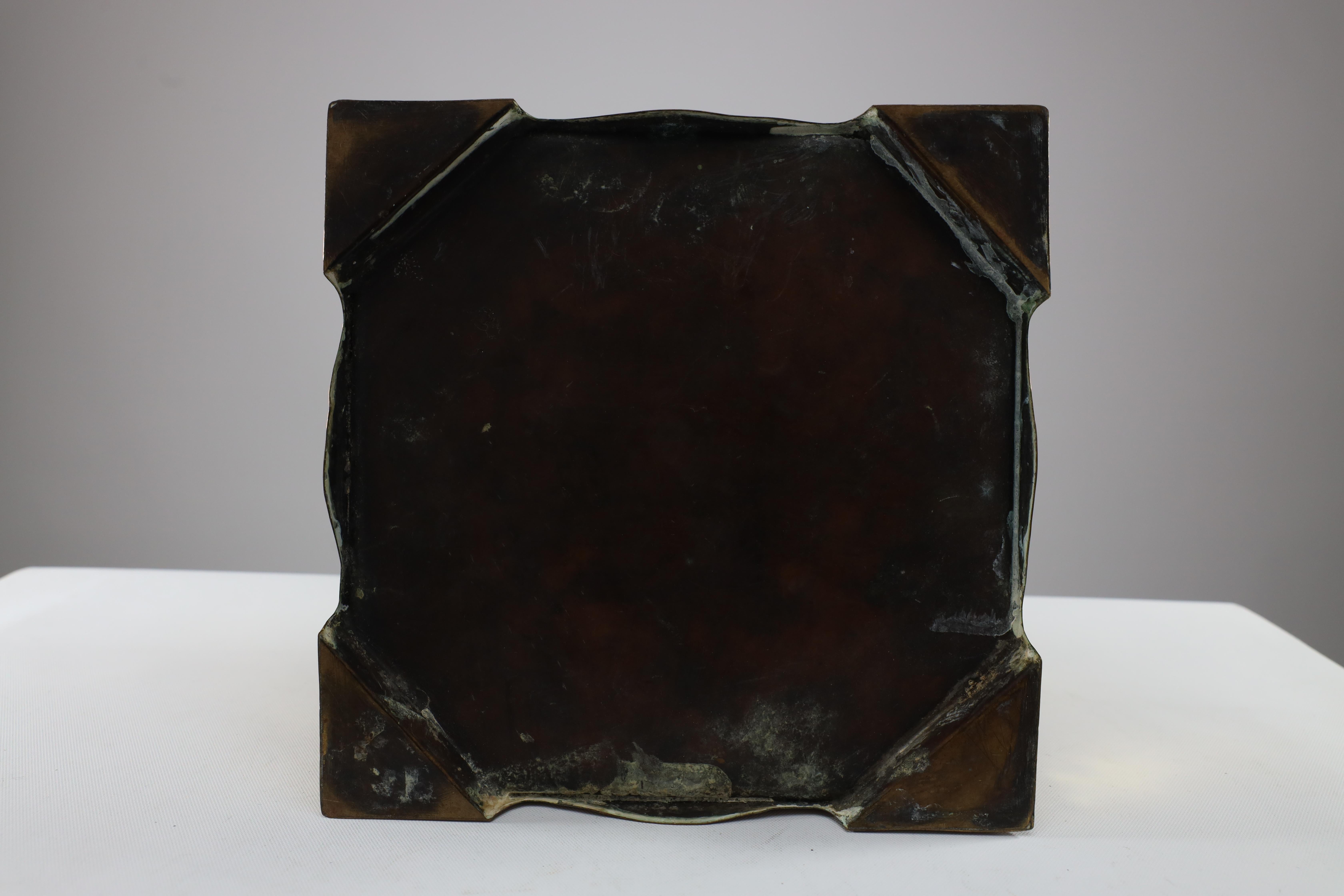 Margaret Gilmour attr. Messing-Pflanzgefäß im Arts & Craft-Stil, das eine Galeone darstellt im Angebot 10