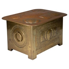 Margaret Gilmour School. Scottish Arts & Crafts coal box with thistle detail