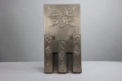 Margaret Gilmour school. Arts & Crafts silver plated Celtic decorated wall rack