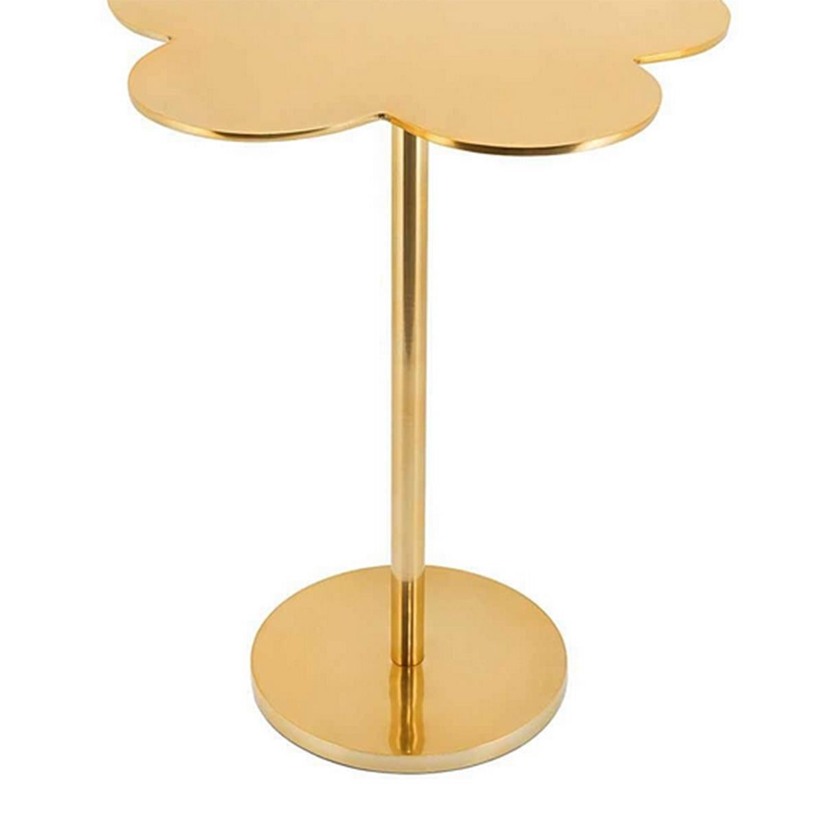 Contemporary Margaret Gilt Side Table For Sale