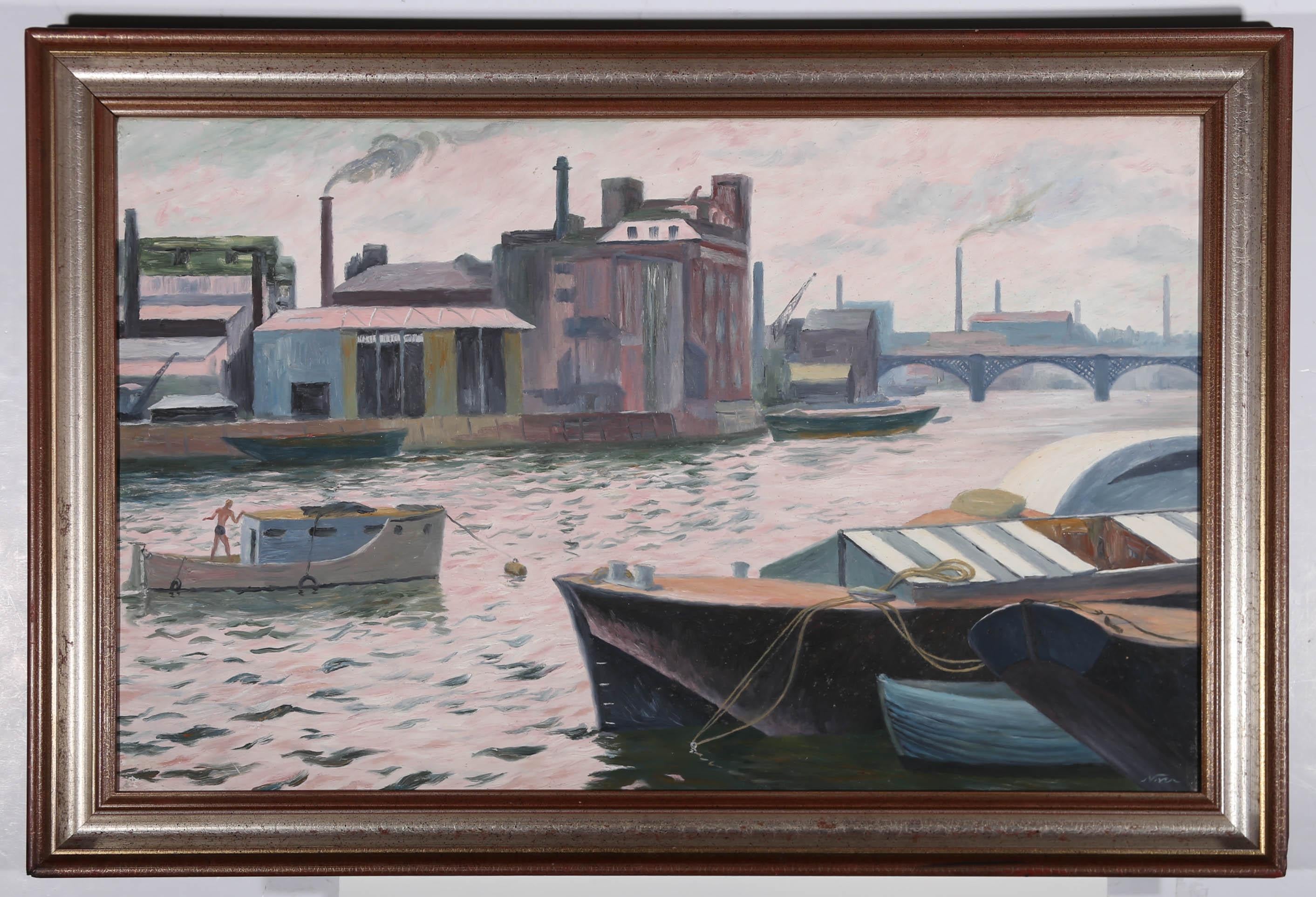 Margaret Graeme Niven (1906-1997) - Framed Oil, Sunday Morning in Chelsea 1