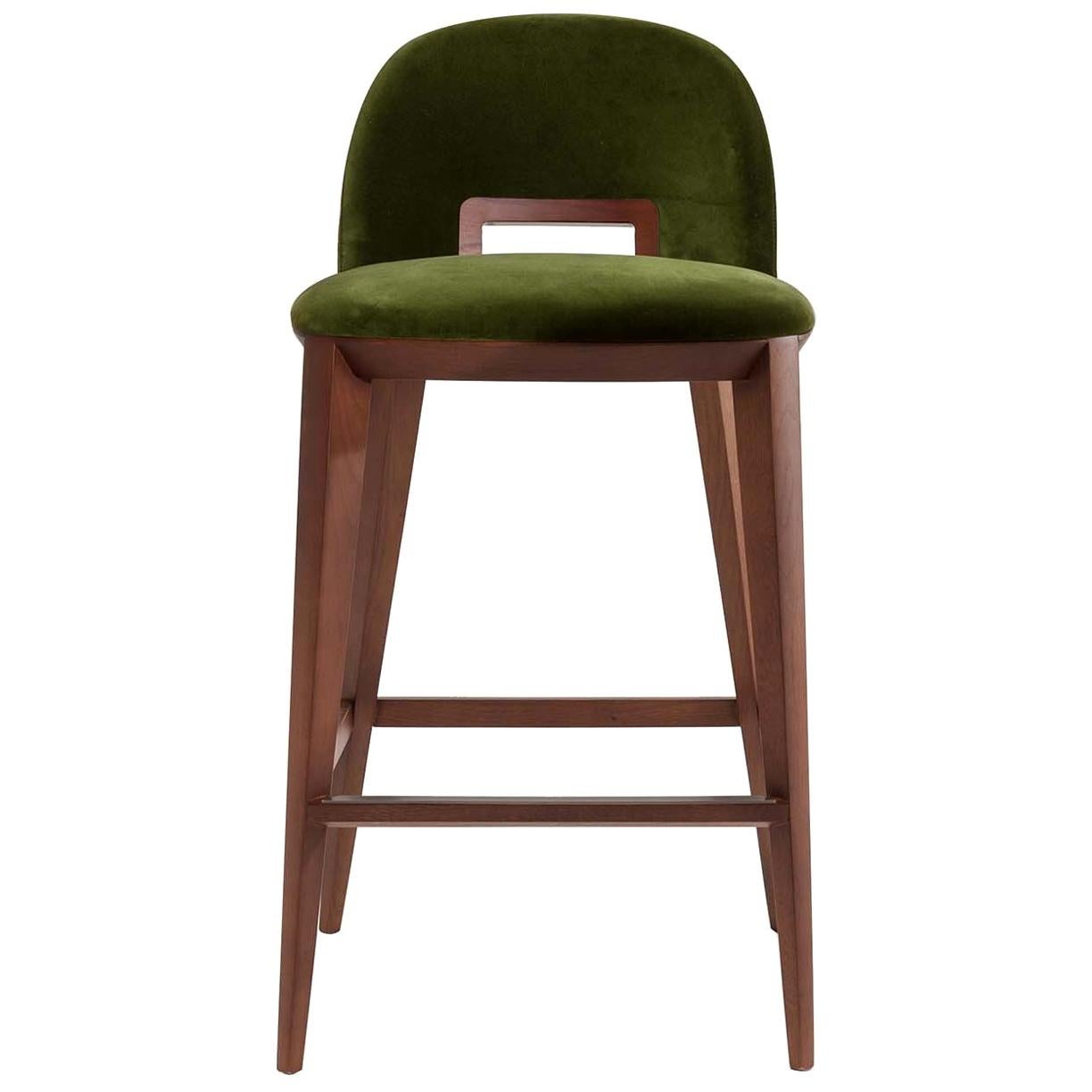 Margaret Green Stool by Cesare Arosio For Sale