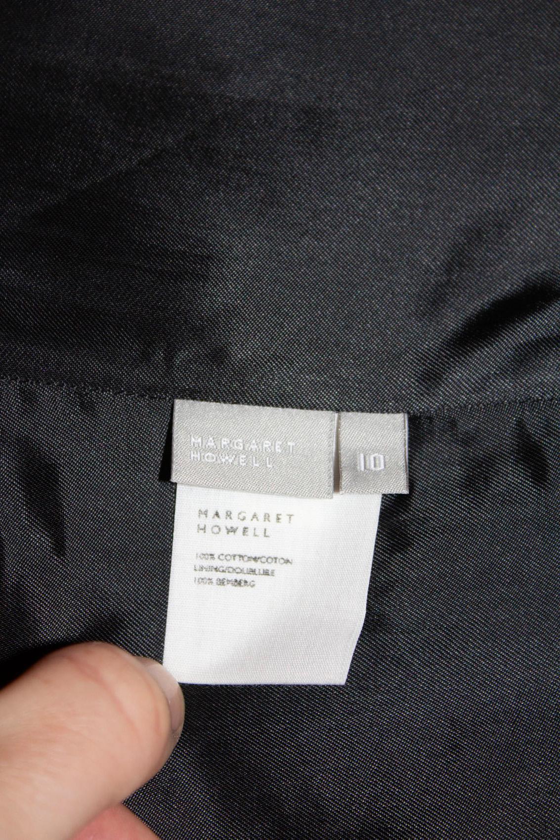Margaret Howell Black Cotton Bustier For Sale 3
