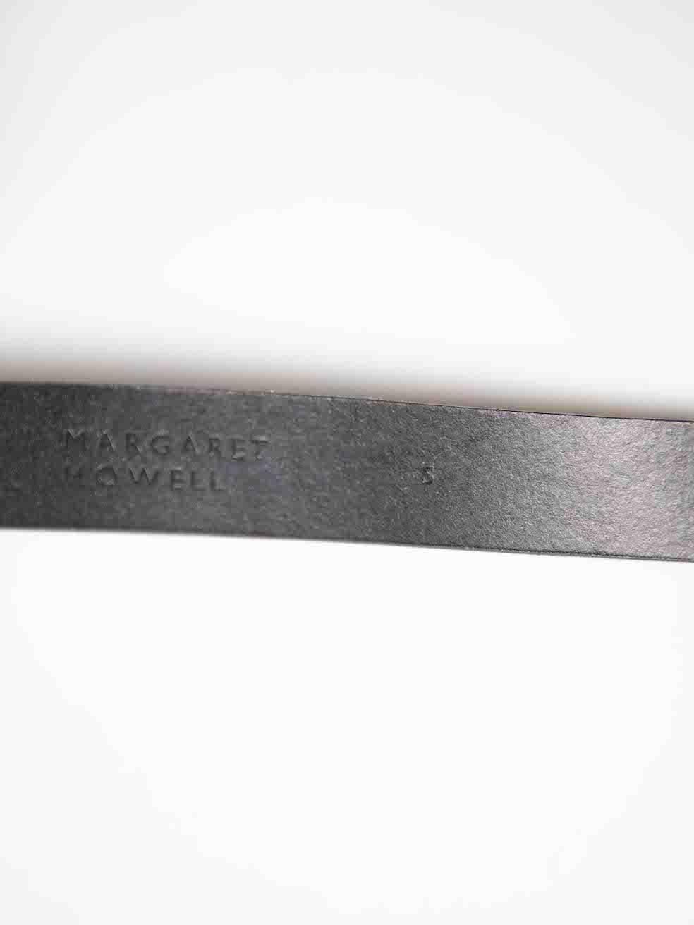 Margaret Howell Black Leather Waist Belt For Sale 2