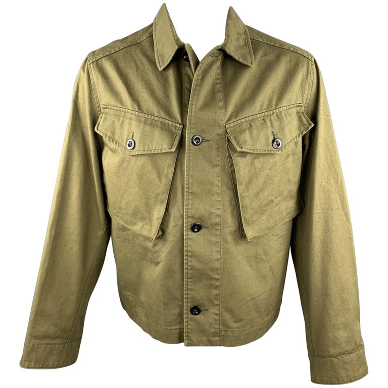 Document licentie Dader MARGARET HOWELL Size XS Olive Cotton Patch Pockets Jacket at 1stDibs
