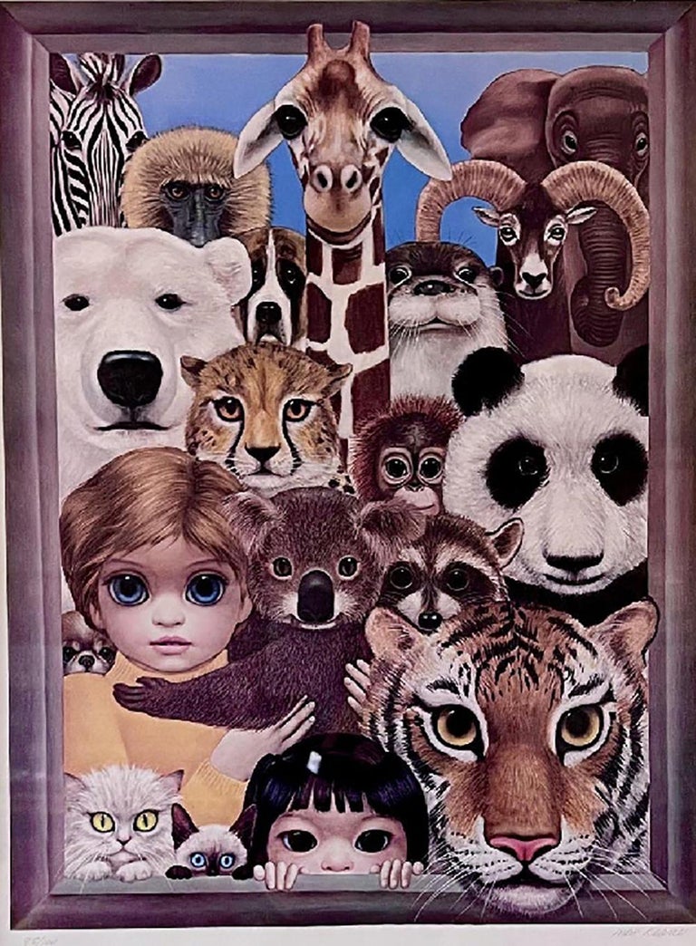 Margaret Keane Animal Print - Animal Kingdom