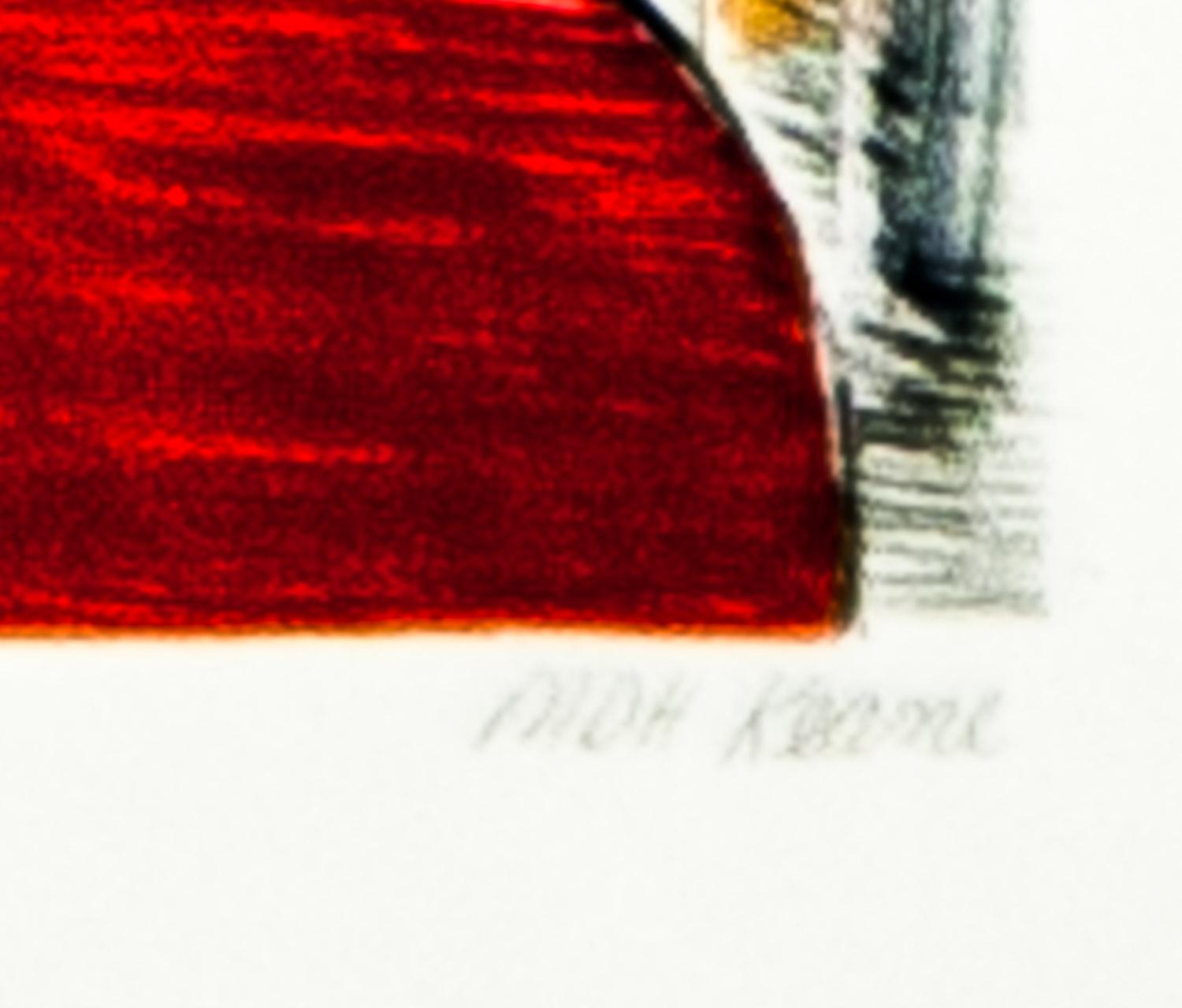 Chemise Boy in Red - Lithographie originale de Margaret Keane, circa 1980 en vente 4