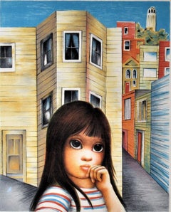 San Francisco Girl with Coit Tower