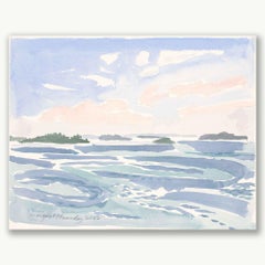 Sea Swirls and Pink Clouds