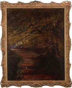 Margaret L. Fisher - Framed 1998 Oil, Woodland Path
