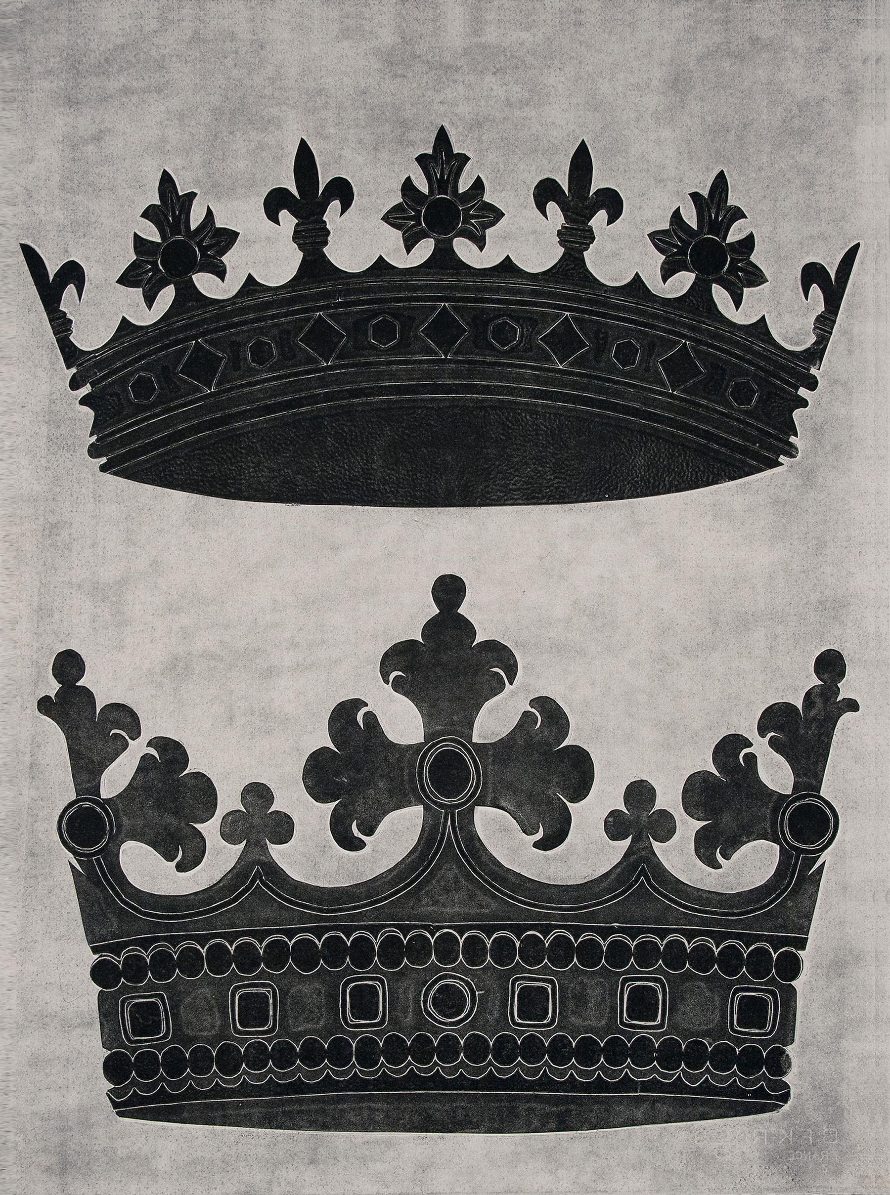 Duke Duchess I, Krone Monotypie Schwarz Grau Royalty Tiara, 2021