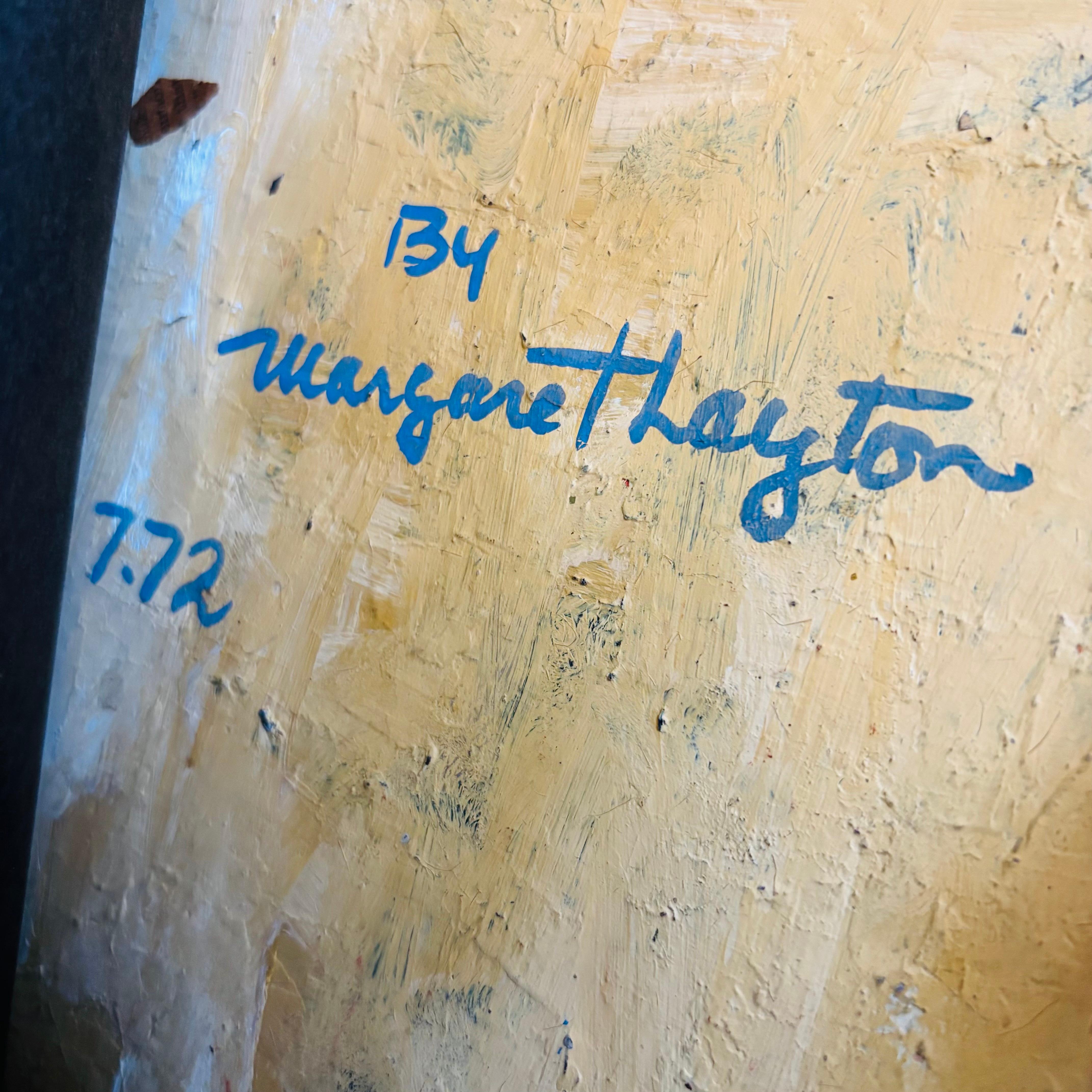 Margaret Layton Gouache auf Karton Badezimmer Gemälde im Angebot 3