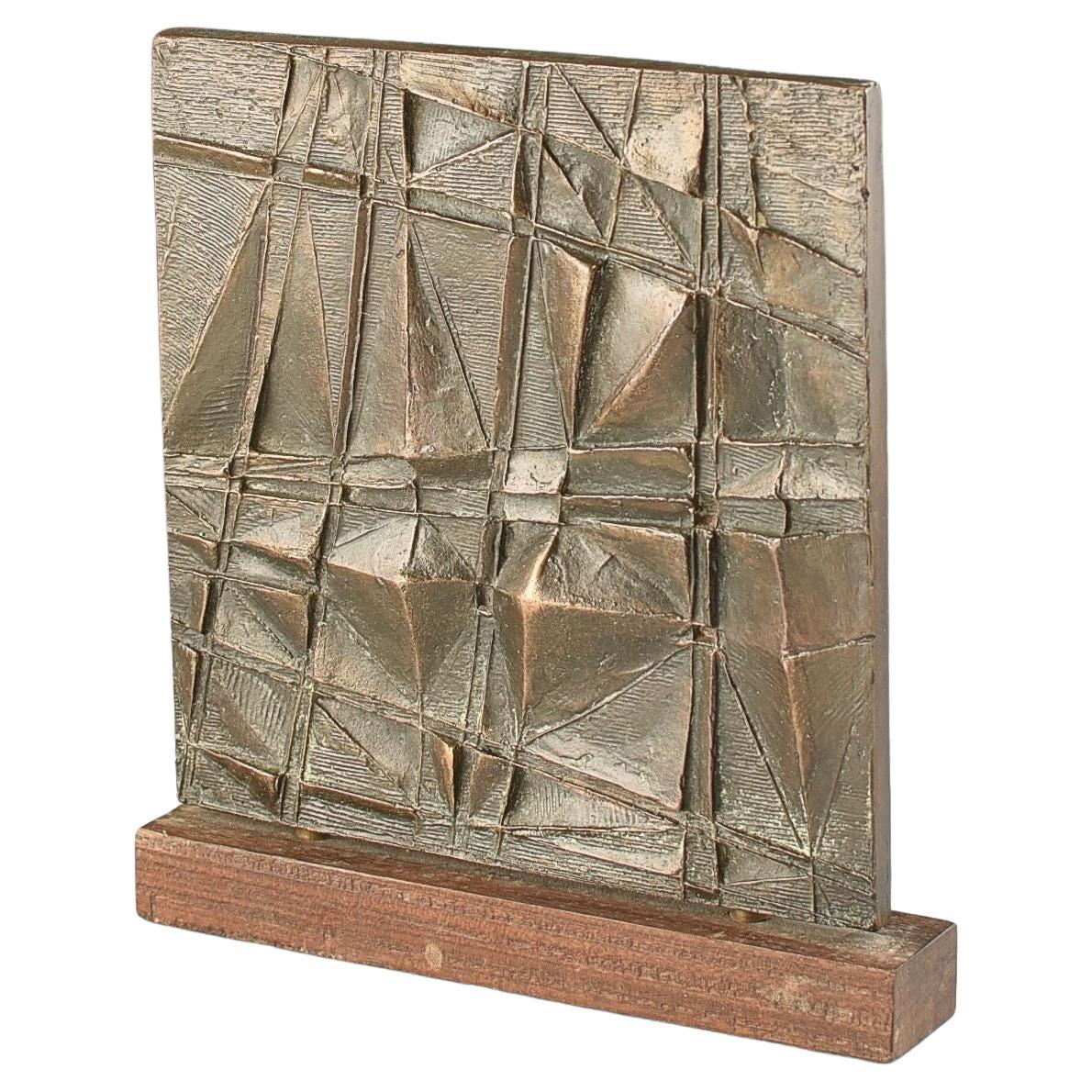 Margaret Lovell ''DIAMOND RELIEF'' BRUTALIST SCULPTURE C.1968