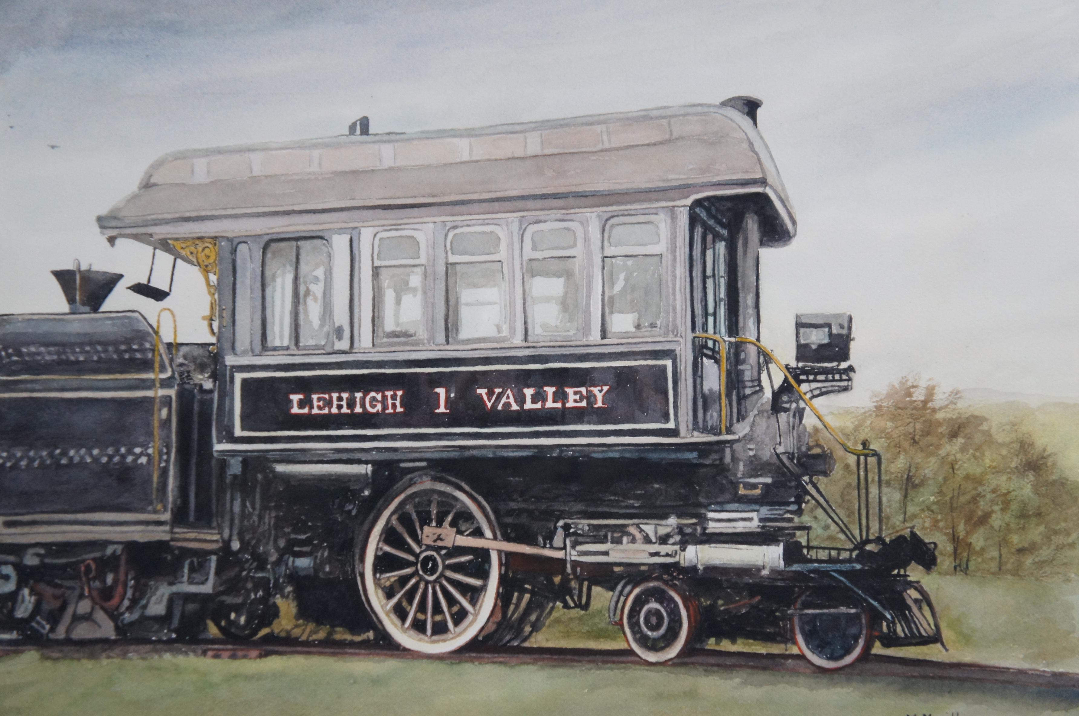 Margaret Mailly Lehigh Valley Railroad Dorothy Train Inspection Watercolor 24