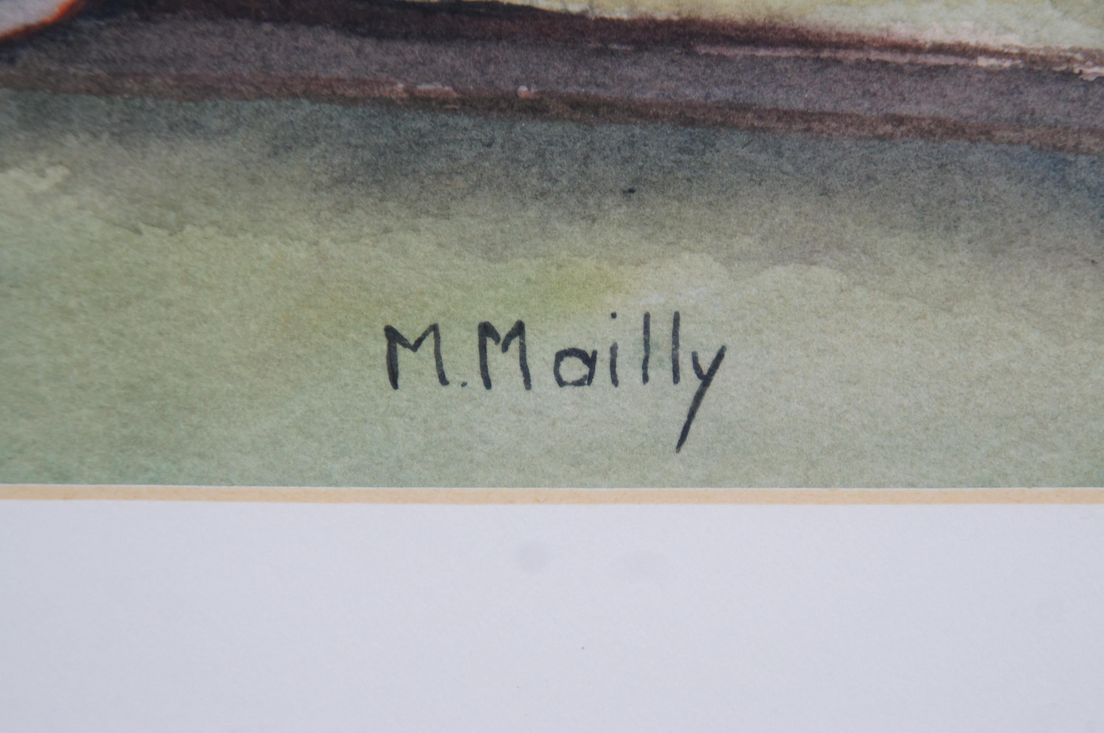 Margaret Mailly Lehigh Valley Railroad Dorothy Train Inspection Watercolor 24
