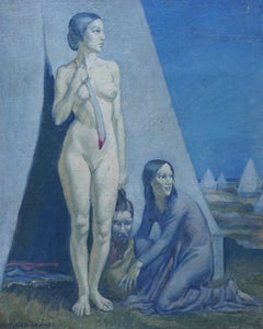 Judith - British 1929 exh. Post Impressionist art oil painting