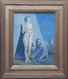 Judith - British 1929 exh. Post Impressionist art oil painting