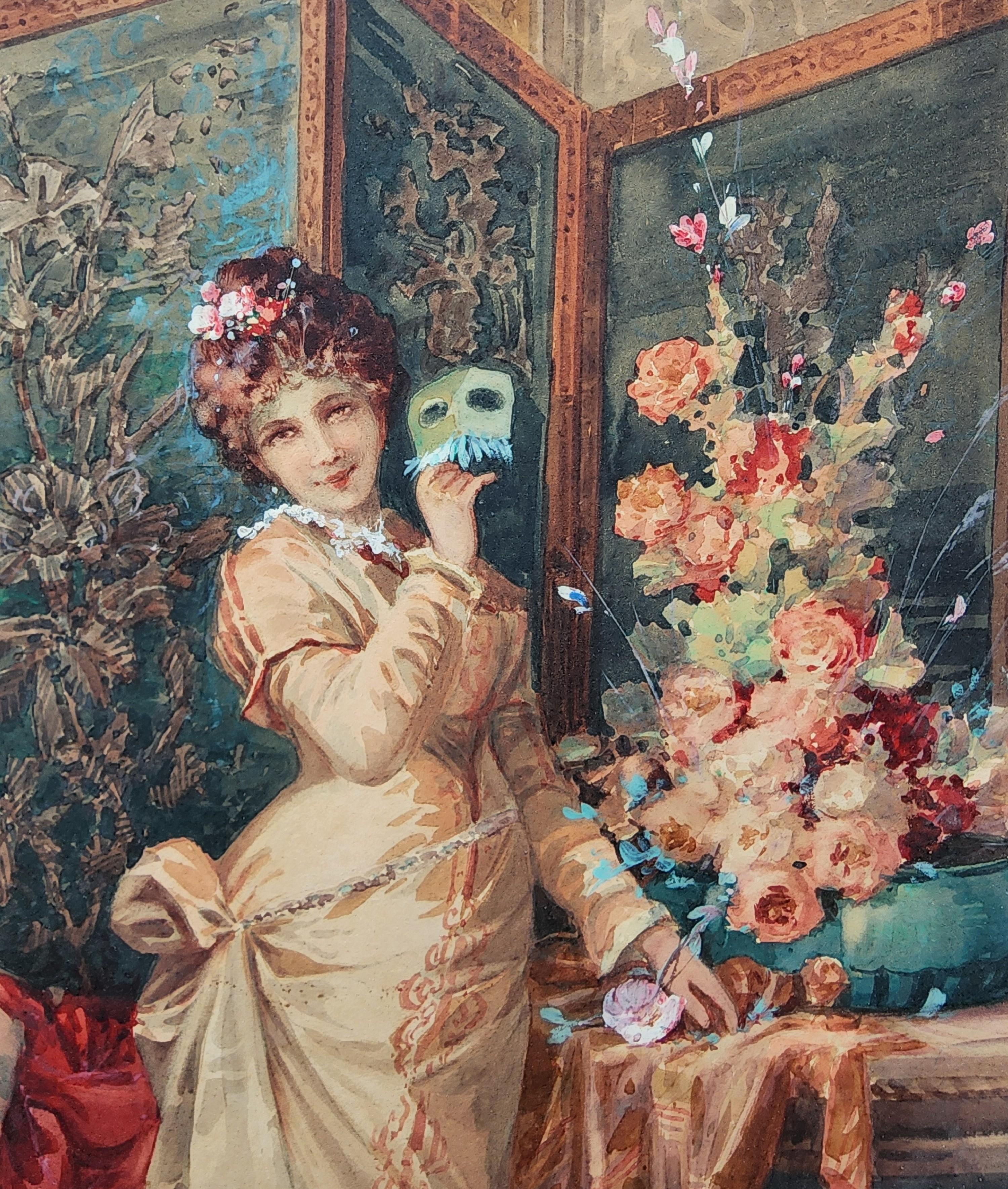 Margaret Mary Virdet (americana)

Firmato: Virdet, Parigi (in basso a destra)

