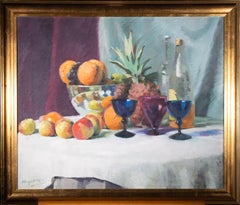 Margaret McClean - Framed 20th Century Oil, Still Life of Fruit